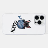 かわいいフレンチブルドッグの犬好き iPhoneケース (裏面横)