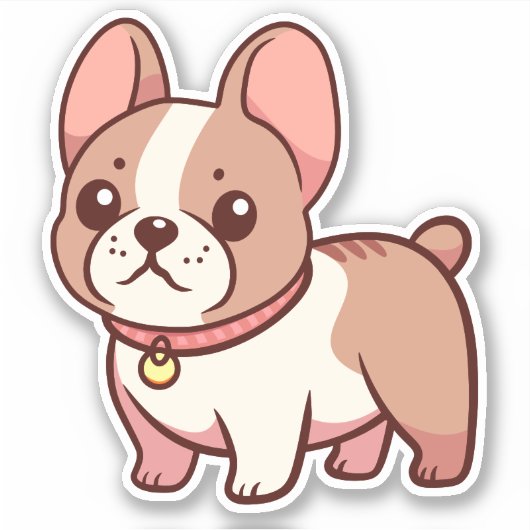 かわいいフレンチブルドッグ シール (正面)