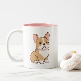 かわいいフレンチブルドッグ ツートーンマグカップ