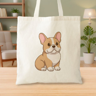 かわいいフレンチブルドッグ トートバッグ