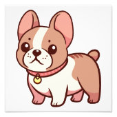 かわいいフレンチブルドッグ フォトプリント            (正面)