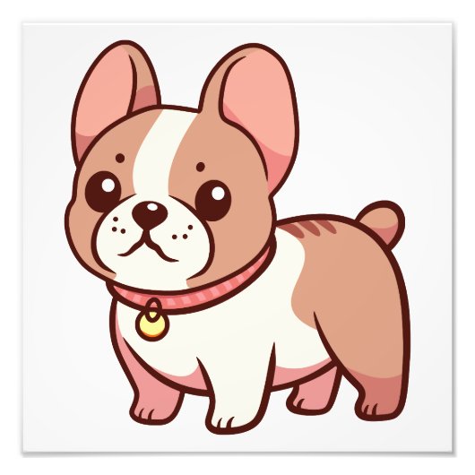 かわいいフレンチブルドッグ フォトプリント            (正面)