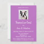 *~* かわいいフレンチブルドッグ フレンチィ イベントご招待 招待状 (裏面)