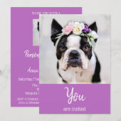 *~* かわいいフレンチブルドッグ フレンチィ イベントご招待 招待状 (正面/裏面)