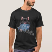 かわいいフレンチブルドッグ 楽しい犬好き Tシャツ (正面)