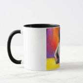 かわいいフレンチ・ブルドッグのマグ マグカップ (左)