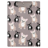 かわいいフレンチ・ブルドッグの子犬 クリップボード (正面)