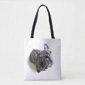 かわいいフレンチ・ブルドッグの子犬 トートバッグ (正面)