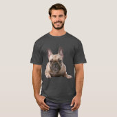 かわいいフレンチ・ブルドッグ Tシャツ (正面フル)