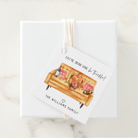 かわいいフレンドリーな感謝祭 フェイバータグ (インサイチュ)