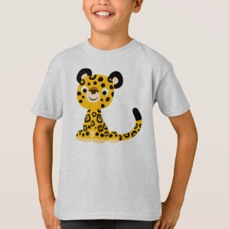 かわいいフレンドリーマンガのジャガーの子どもTシャツ Tシャツ