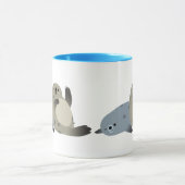 かわいいフレンドリーマンガのハーバーシール マグカップ (中央)