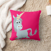 かわいいフレンドリーマンガのユニコーン枕 クッション (ブランケット)