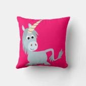 かわいいフレンドリーマンガのユニコーン枕 クッション (裏面)