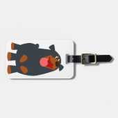 かわいいフレンドリーロットワイラーラゲッジタグ ラゲッジタグ (正面横)