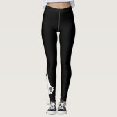 かわいいフレンドリー幽霊ハロウィーンのビジネスロカスタムゴ レギンス (正面)