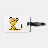 かわいいフレンドリー漫画ジャガー荷物タグ ラゲッジタグ (裏面横)