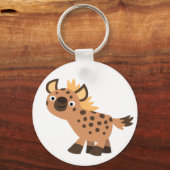 かわいいフレンドリー漫画ハイエナ キーホルダー (正面)