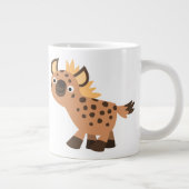 かわいいフレンドリー漫画ハイエナ ジャンボコーヒーマグカップ (右)