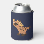 かわいいフレンドリー漫画ハイエナ 缶クーラー (缶正面)