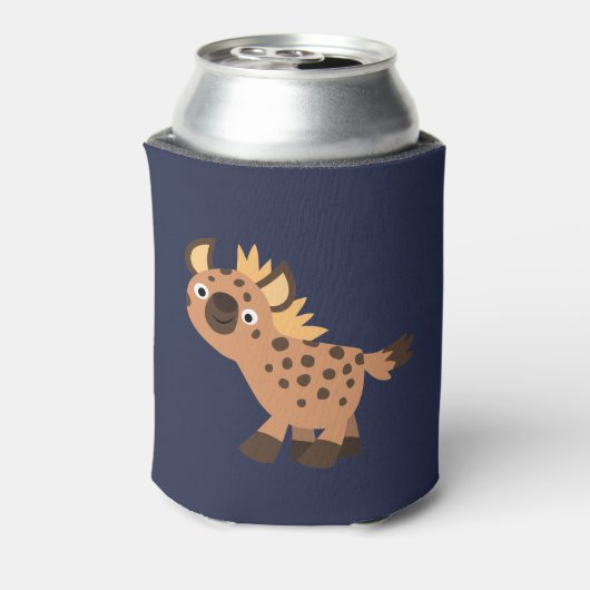 かわいいフレンドリー漫画ハイエナ 缶クーラー (缶裏面)