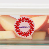 かわいいフレームのパーソナライズされたシール ラベル (貼付)