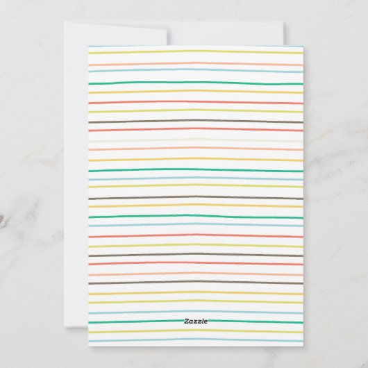 かわいいフレームホリデーフォトカード シーズンカード (裏面)