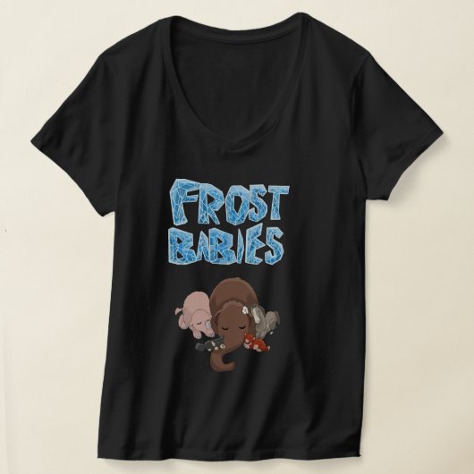 かわいいフロストベビーTシャツ Tシャツ (レイダウン)