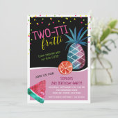 かわいいフロッティ2回目の誕生日パーティー 招待状 (スタンド正面)