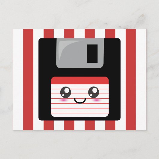 かわいいフロッピーディスク ポストカード (正面)