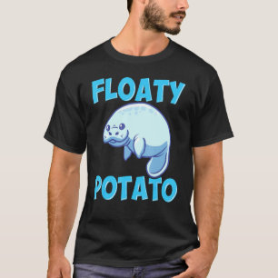 かわいいフロティポテトマナティーシーカウラブ海アニメーション Tシャツ