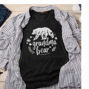 かわいいフローラおばあちゃんクマ おばあちゃんのプレゼント Tシャツ