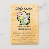 かわいいフローラかわいい可愛いかわいい赤ちゃんシャワー エンクロージャーカード (正面)