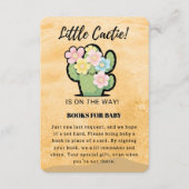 かわいいフローラかわいい可愛いかわいい赤ちゃんシャワー エンクロージャーカード (正面)