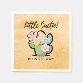 かわいいフローラかわいい可愛いかわいい赤ちゃんシャワー スタンダードカクテルナプキン (正面)