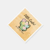 かわいいフローラかわいい可愛いかわいい赤ちゃんシャワー スタンダードカクテルナプキン (角)