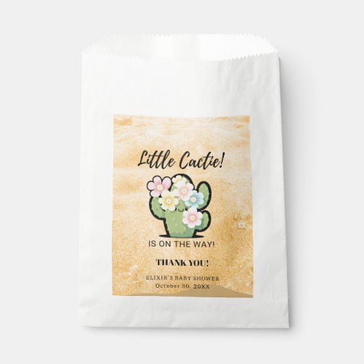 かわいいフローラかわいい可愛いかわいい赤ちゃんシャワー フェイバーバッグ (正面)