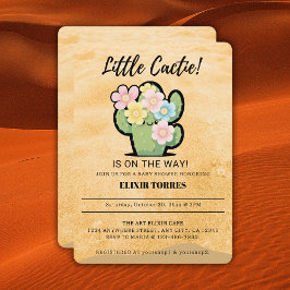 かわいいフローラかわいい可愛いかわいい赤ちゃんシャワー 招待状