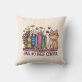 かわいいフローラの本と猫 クッション (裏面)