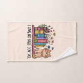 かわいいフローラの本と猫 バスタオルセット (ハンドタオル)