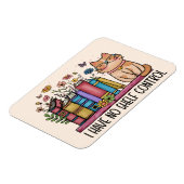 かわいいフローラの本と猫 マグネット (左側)