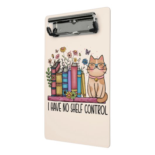 かわいいフローラの本と猫 ミニクリップボード (アングル2)