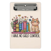 かわいいフローラの本と猫 ミニクリップボード (正面)