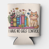 かわいいフローラの本と猫 缶クーラー (正面)