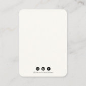 かわいいフローライヤリング名刺 名刺 (裏面)