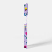 かわいいフローライラストレーション iPhoneケース (右側面)