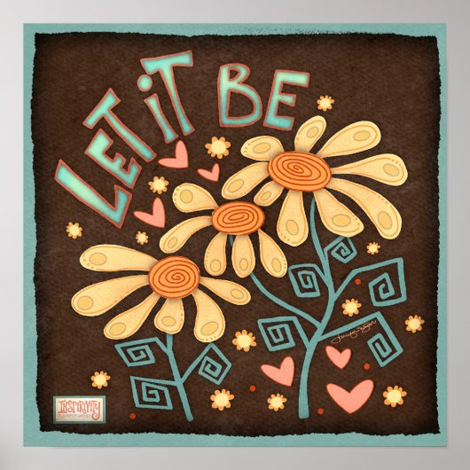 かわいいフローラインスパイアのインスピレーション ポスター (正面)