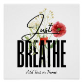 かわいいフローラインスピレーションをモダン吸う ポスター (正面)