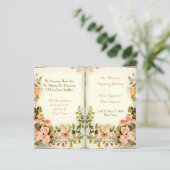 かわいいフローラウェディングプログラム，バラ (スタンド正面)