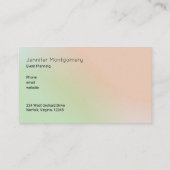 かわいいフローラウォーターカラーブーケイベント計画 名刺 (裏面)